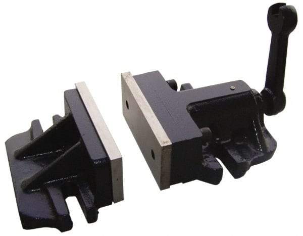 Interstate - 6" Jaw Width, Horizontal Stationary Machine Vise - Manual Operation, 1 Station, 13" Long x 2-29/32" Deep, 2-3/4" Jaw Height - Industrial Tool & Supply
