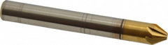 Melin Tool - 1/4" Head Diam, 1/4" Shank Diam, 6 Flute 60° Cobalt Countersink - Industrial Tool & Supply