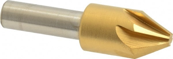 Melin Tool - 5/8" Head Diam, 3/8" Shank Diam, 6 Flute 60° Cobalt Countersink - Industrial Tool & Supply