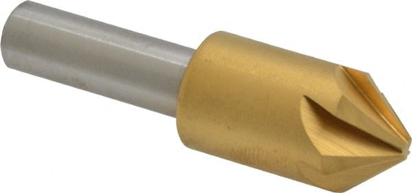 Melin Tool - 5/8" Head Diam, 3/8" Shank Diam, 6 Flute 82° Cobalt Countersink - Industrial Tool & Supply