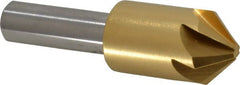 Melin Tool - 5/8" Head Diam, 3/8" Shank Diam, 6 Flute 90° Cobalt Countersink - Industrial Tool & Supply