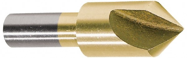 Melin Tool - 3/4" Head Diam, 1/2" Shank Diam, 1 Flute 60° Cobalt Countersink - Industrial Tool & Supply
