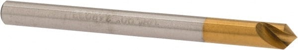 Melin Tool - 1/8" Head Diam, 1/8" Shank Diam, 1 Flute 90° Cobalt Countersink - Industrial Tool & Supply