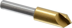 Melin Tool - 3/8" Head Diam, 1/4" Shank Diam, 1 Flute 90° Cobalt Countersink - Industrial Tool & Supply