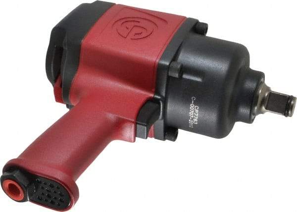 Chicago Pneumatic - 3/4" Drive, 6,300 RPM, 1,200 Ft/Lb Torque Impact Wrench - Pistol Grip Handle, 850 IPM, 7.5 CFM, 90 psi, 3/8" NPTF Inlet - Industrial Tool & Supply