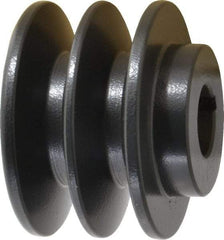 Browning - 7/8" Bore, 1-31/32 Long, 2.95" Outside Diam, Finished Bore Two Groove V Belt Sheave - 2.6 Belt Pitch B, 2.2" Pitch Diam of 4L Belt - Industrial Tool & Supply