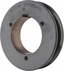 Browning - 1 Groove, 5/8 to 2-1/4 Bore Diam, 4.88" Outside Diam, QD Bushed V Belt Sheave - 4.7 5V Diam Belt Pitch - Industrial Tool & Supply
