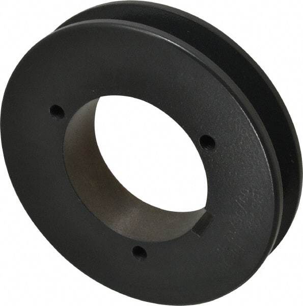 Browning - 1 Groove, 5/8 to 2-1/4 Bore Diam, 5.08" Outside Diam, QD Bushed V Belt Sheave - 4.9 5V Diam Belt Pitch - Industrial Tool & Supply