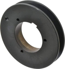 Browning - 1 Groove, 5/8 to 2-1/4 Bore Diam, 5.48" Outside Diam, QD Bushed V Belt Sheave - 5.3 5V Diam Belt Pitch - Industrial Tool & Supply