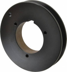 Browning - 1 Groove, 5/8 to 2-1/4 Bore Diam, 5.68" Outside Diam, QD Bushed V Belt Sheave - 5.5 5V Diam Belt Pitch - Industrial Tool & Supply