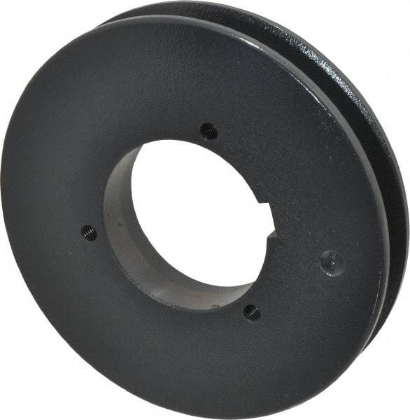 Browning - 1 Groove, 5/8 to 2-1/4 Bore Diam, 6.08" Outside Diam, QD Bushed V Belt Sheave - 5.9 5V Diam Belt Pitch - Industrial Tool & Supply