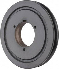 Browning - 1 Groove, 5/8 to 2-1/4 Bore Diam, 7.08" Outside Diam, QD Bushed V Belt Sheave - 6.9 5V Diam Belt Pitch - Industrial Tool & Supply