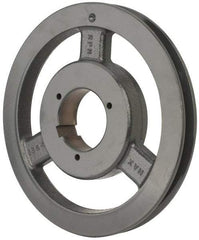 Browning - 1 Groove, 5/8 to 2-1/4 Bore Diam, 9.68" Outside Diam, QD Bushed V Belt Sheave - 9.5 5V Diam Belt Pitch - Industrial Tool & Supply