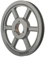 Browning - 1 Groove, 5/8 to 2-1/4 Bore Diam, 12.68" Outside Diam, QD Bushed V Belt Sheave - 12.5 5V Diam Belt Pitch - Industrial Tool & Supply