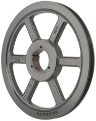 Browning - 1 Groove, 5/8 to 2-1/4 Bore Diam, 13.88" Outside Diam, QD Bushed V Belt Sheave - 13.7 5V Diam Belt Pitch - Industrial Tool & Supply