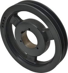 Browning - 2 Groove, 5/8 to 2-1/4 Bore Diam, 9.68" Outside Diam, QD Bushed V Belt Sheave - 9.5 5V Diam Belt Pitch - Industrial Tool & Supply