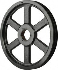 Browning - 2 Groove, 5/8 to 2-1/4 Bore Diam, 15.68" Outside Diam, QD Bushed V Belt Sheave - 15.5 5V Diam Belt Pitch - Industrial Tool & Supply