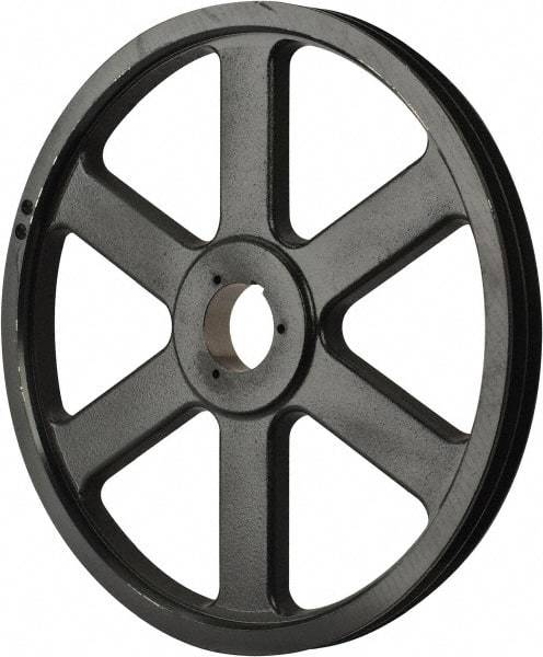 Browning - 2 Groove, 5/8 to 2-1/4 Bore Diam, 18.68" Outside Diam, QD Bushed V Belt Sheave - 18.5 5V Diam Belt Pitch - Industrial Tool & Supply