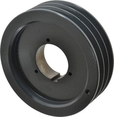 Browning - 3 Groove, 5/8 to 2-1/4 Bore Diam, 7.68" Outside Diam, QD Bushed V Belt Sheave - 7.5 5V Diam Belt Pitch - Industrial Tool & Supply