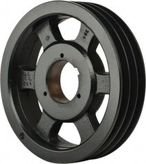 Browning - 3 Groove, 5/8 to 2-1/4 Bore Diam, 9.68" Outside Diam, QD Bushed V Belt Sheave - 9.5 5V Diam Belt Pitch - Industrial Tool & Supply