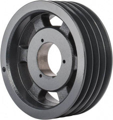 Browning - 4 Groove, 5/8 to 2-1/4 Bore Diam, 8.88" Outside Diam, QD Bushed V Belt Sheave - 8.7 5V Diam Belt Pitch - Industrial Tool & Supply