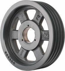 Browning - 4 Groove, 5/8 to 2-1/4 Bore Diam, 11.28" Outside Diam, QD Bushed V Belt Sheave - 11.1 5V Diam Belt Pitch - Industrial Tool & Supply