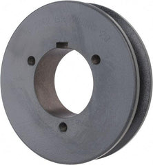 Browning - 1 Groove, 1/2 to 2-7/16 Bore Diam, 4.48" Outside Diam, QD Bushed V Belt Sheave - 4.3 5V Diam Belt Pitch - Industrial Tool & Supply