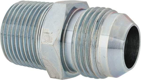 Voss - 1-1/16 - 12 x 3/4 Male Thread, Zinc Plated Carbon Steel Industrial Pipe Adapter - MJIC x MBSPT - Industrial Tool & Supply