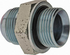 Voss - 1-5/16 - 12 x 1 Male Thread, Zinc Plated Carbon Steel Industrial Pipe Adapter - MJIC x MBSPP - Industrial Tool & Supply