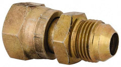 Voss - 3/4-16 Male Thread x 13/16-16 Female Thread, Zinc Plated Carbon Steel Industrial Pipe Adapter - MJIC x FORFS - Industrial Tool & Supply