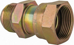 Voss - 1-15/16 - 12 Male Thread x 1-7/16 - 12 Female Thread, Zinc Plated Carbon Steel Industrial Pipe Adapter - MJIC x FORFS - Industrial Tool & Supply