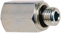 Voss - M12x1.5 Male Thread x 1/4 Female Thread, Zinc Plated Carbon Steel Industrial Pipe Adapter - Male Metric x FNPT - Industrial Tool & Supply