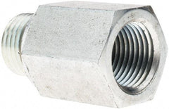 Voss - M16x1.5 Male Thread x 3/8 Female Thread, Zinc Plated Carbon Steel Industrial Pipe Adapter - Male Metric x FNPT - Industrial Tool & Supply