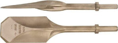 Ampco - 4-1/2" Head Width, 20" OAL, 3-1/4" Shank Diam, Digging Chisel - Hex Drive, Hex Shank - Industrial Tool & Supply