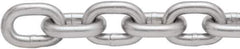 Peerless Chain - 4500 Lbs. Load Capacity, Low Carbon Steel Proof Coil Chain - Cut to Length, 3 Grade, 1.559 Inch Inside Long x 0.81 Inch Inside Wide - Industrial Tool & Supply