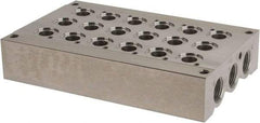 Value Collection - 3/8" Inlet, 1/2" Outlet Manifold - 120°F Max, 145 Max PSI, 6 Outlet Ports - Industrial Tool & Supply