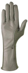 Ansell - Size 2XL (11) Leather Military Work Gloves - For General Purpose, Uncoated, Full Fingered, Tan, Paired - Industrial Tool & Supply