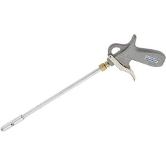Guardair - 120 Max psi Venturi Nozzle Pistol Grip Blow Gun - 1/4 NPT, 12" Tube Length, Aluminum - Industrial Tool & Supply