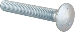 Value Collection - 7/16-14 UNC 3" Length Under Head, Standard Square Neck, Carriage Bolt - Grade 5 Steel, Zinc-Plated Finish - Industrial Tool & Supply