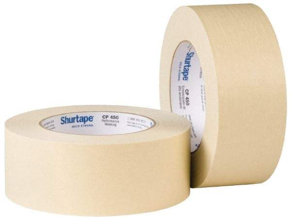 Intertape - 2" Wide x 60 Yd Long Tan Paper Masking Tape - Series PG5, 6.3 mil Thick, 25 In/Lb Tensile Strength - Industrial Tool & Supply