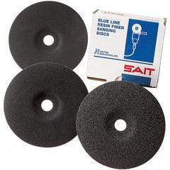 Sait - 7" Diam 7/8" Hole 80 Grit Fiber Disc - Medium Grade, Silicon Carbide - Industrial Tool & Supply