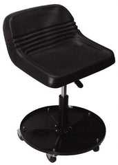 Whiteside - 330 Lb Capacity, 5 Wheel Creeper Seat with Tray - Steel, 18" Long x 22" Overall Height x 18" Wide - Industrial Tool & Supply