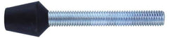 Gibraltar - M12 Carbon Steel Cap Tip Clamp Spindle Assembly - 2.68" Thread Length, 3.82" OAL, 1.18" Tip Surface Diam, Use with Toggle Clamps - Industrial Tool & Supply