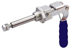Gibraltar - 700 Lb Load Capacity, Threaded Base, Carbon Steel, Standard Straight Line Action Clamp - 0.63" Plunger Diam, Straight Handle - Industrial Tool & Supply