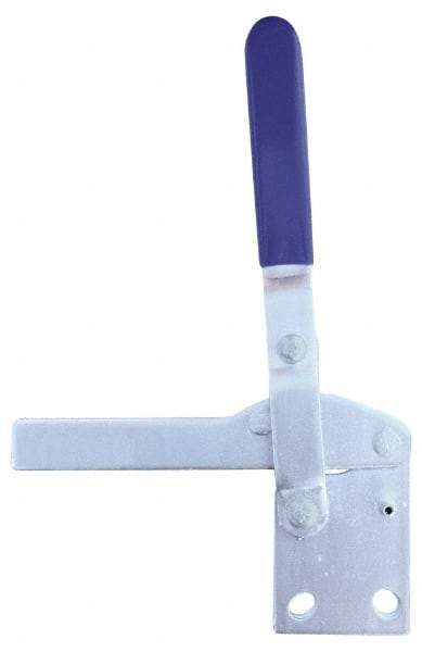 Gibraltar - 1,400 Lb Holding Capacity, Vertical Handle, Manual Hold Down Toggle Clamp - 83° Handle Movement, 69° Bar Opening, U-Bar, Straight Base, Carbon Steel - Industrial Tool & Supply