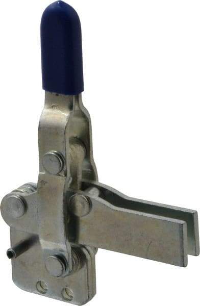 Gibraltar - 600 Lb Holding Capacity, Vertical Handle, Manual Hold Down Toggle Clamp - 85° Handle Movement, 71° Bar Opening, U-Bar, Straight Base, Carbon Steel - Industrial Tool & Supply