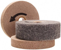 Merit Abrasives - 6" Diam, 1/2" Face Width, 1" Center Hole, Fine Grade, Silicon Carbide Deburring Wheel - Convolute, Hard Density 7 Grade, 6,000 RPM - Industrial Tool & Supply