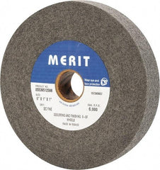 Merit Abrasives - 6" Diam, 1" Face Width, 1" Center Hole, Fine Grade, Silicon Carbide Deburring Wheel - Convolute, Hard Density 9 Grade, 6,000 RPM - Industrial Tool & Supply