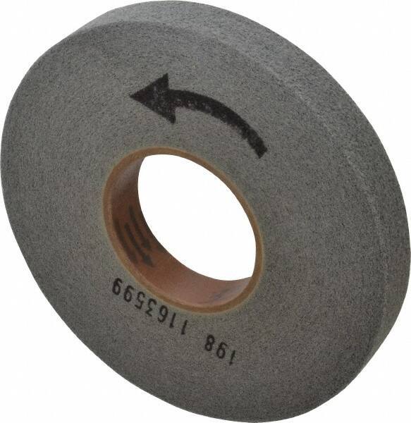 Merit Abrasives - 8" Diam, 1" Face Width, 3" Center Hole, Fine Grade, Silicon Carbide Deburring Wheel - Convolute, Hard Density 7 Grade, 4,500 RPM - Industrial Tool & Supply