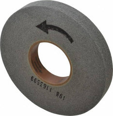 Merit Abrasives - 8" Diam, 1" Face Width, 3" Center Hole, Fine Grade, Silicon Carbide Deburring Wheel - Convolute, Hard Density 7 Grade, 4,500 RPM - Industrial Tool & Supply